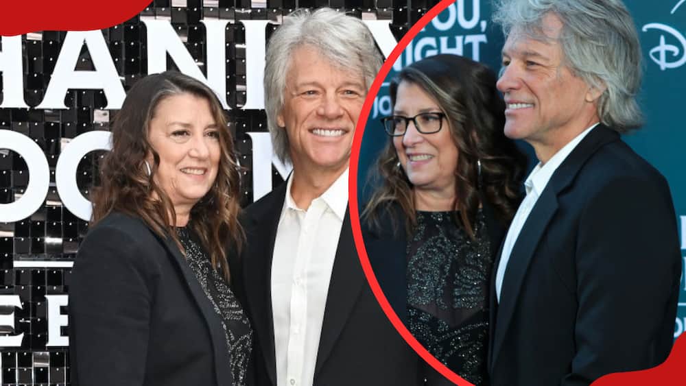 Dorothea Bongiovi and Jon Bon Jovi attend the UK Premiere of "Thank You, Goodnight: The Bon Jovi Story"