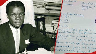 Argwings Kodhek's 1957 Illegible Handwritten Letter Amuses Kenyans: "What Was He Saying?"