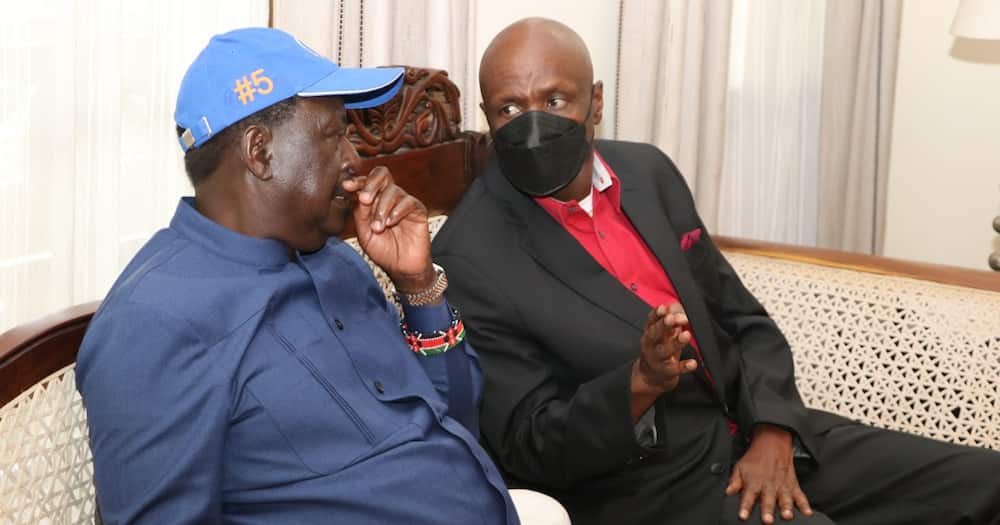 Raila Odinga and Gideon Moi.
