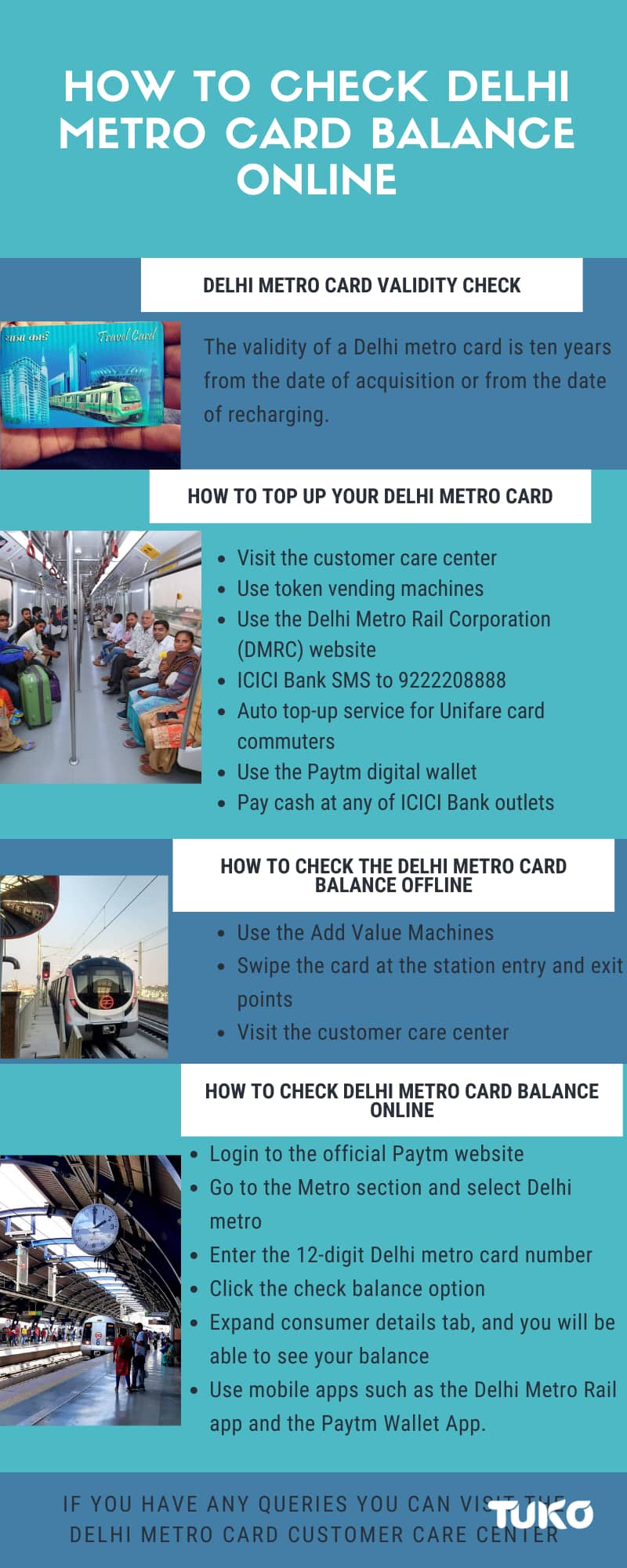 Check Delhi metro card balance online