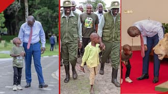 5 Inspiring Photos of William Ruto Giving 'Barefoot Boy' Tour of State House