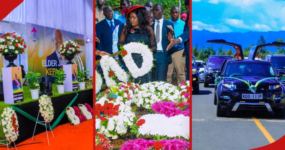 Charyl-Anne Aseno Odhiambo decorates father-in-law's funeral.