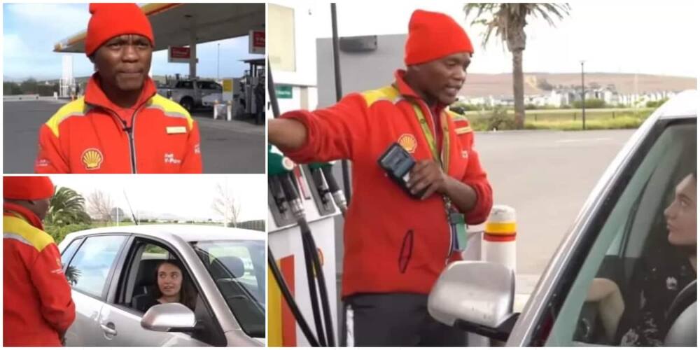 Filling station worker stunned with cash covering his salary for the next 8 years after paying for lady's fuel