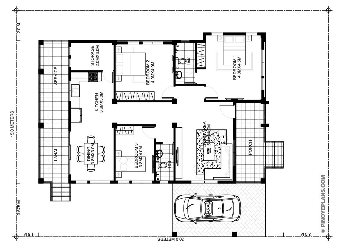 Simple 2 Bedroom House Plans In Uganda Architectures 3 Bedroom House Plan South Designs 3d Plans 