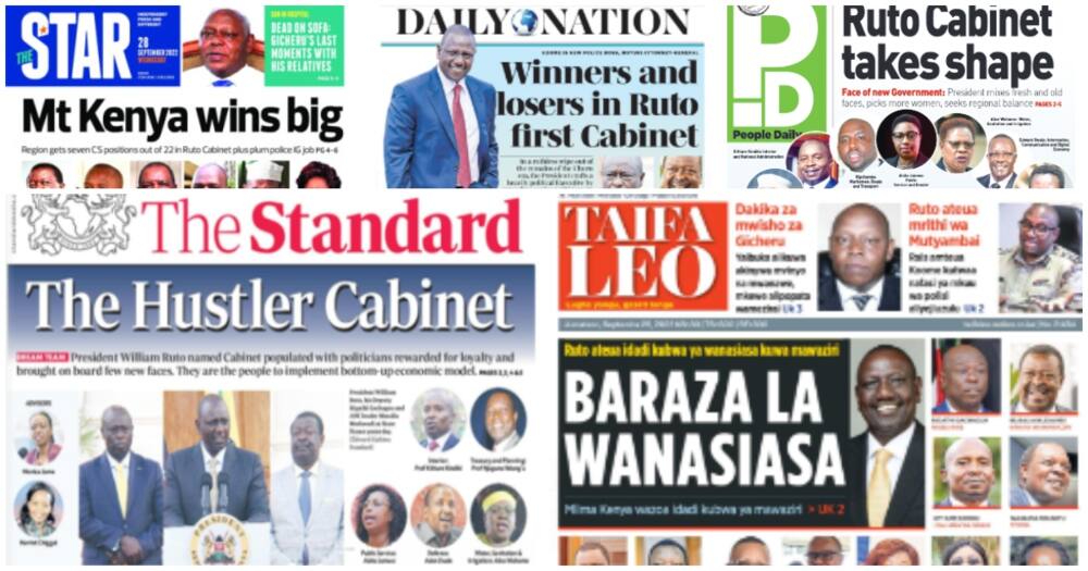 Magazetini Septemba 28: Mpaka Finyu Unaogawanya Majukumu ya Gachagua, Mudavadi.