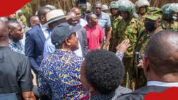 Kalonzo Musyoka Scolds Police Officer Denying Azimio Leaders Access to Mavoko Demolitions Site