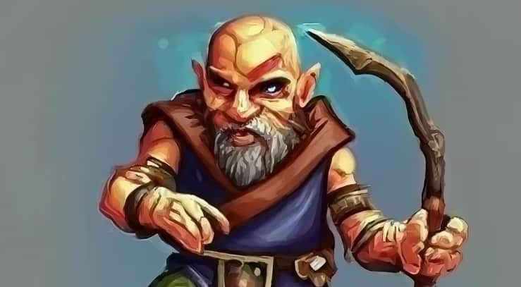 A deep gnome character