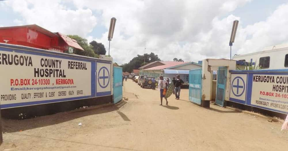 The family of a seven-month-old baby are threatening to sue Kerugoya Referral hospital. Photo: Daily Nation.