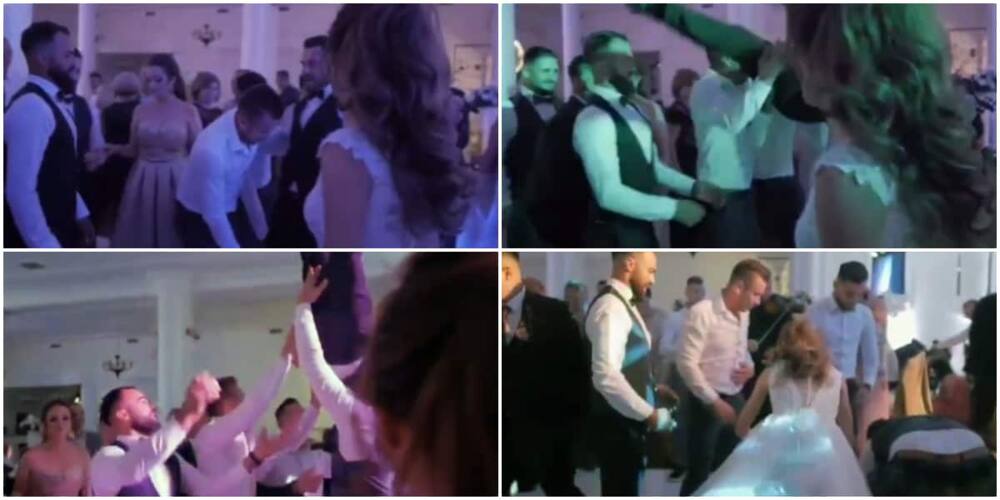 Groom breaks spine after landing on his head when pals threw him in the air and failed to make the catch