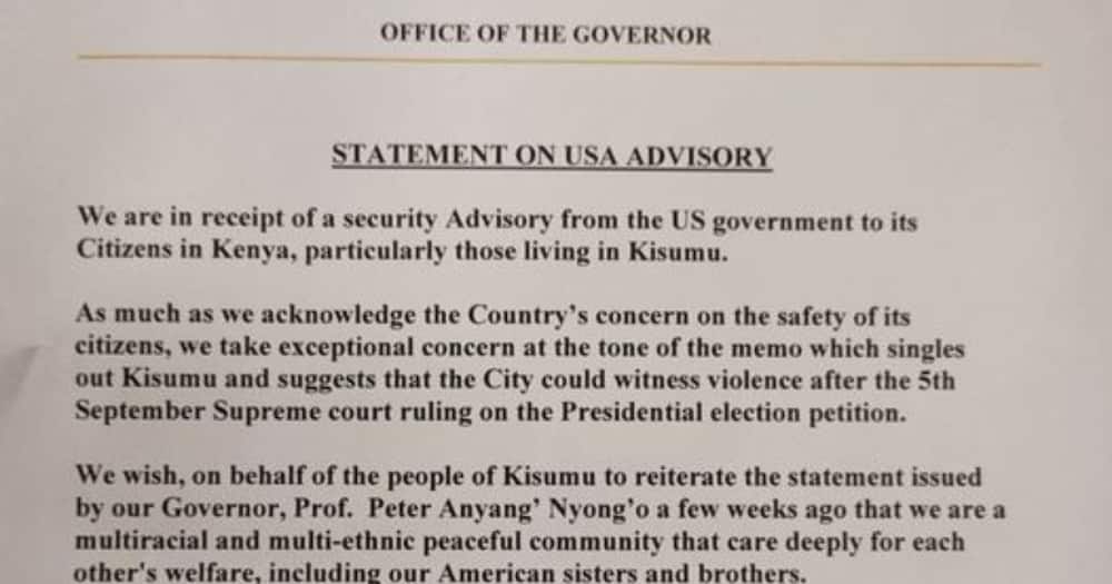 Kisumu statement.