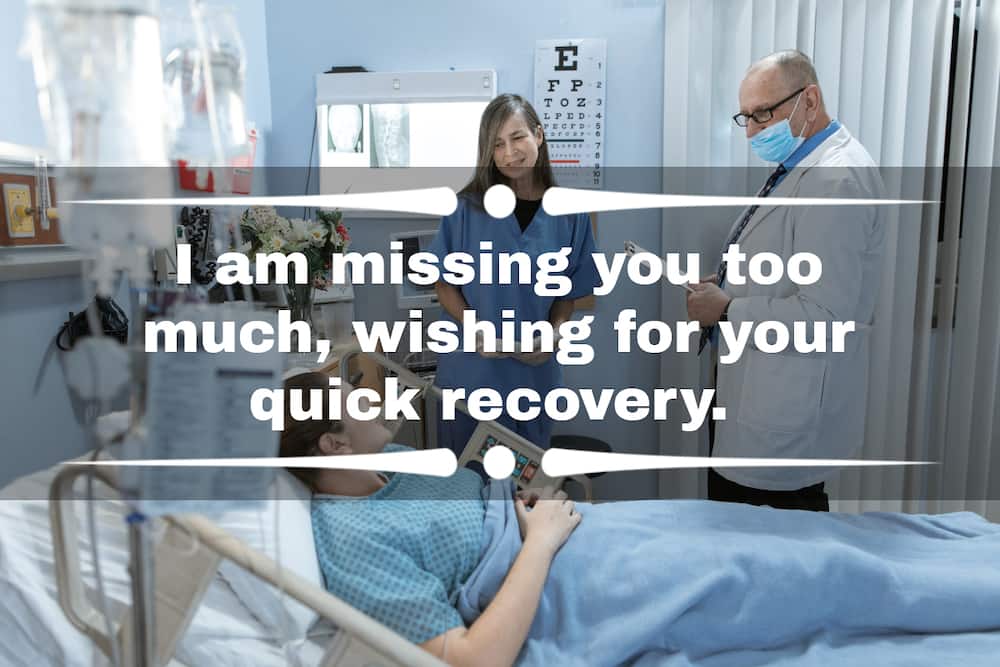 Romantic love get well soon messages