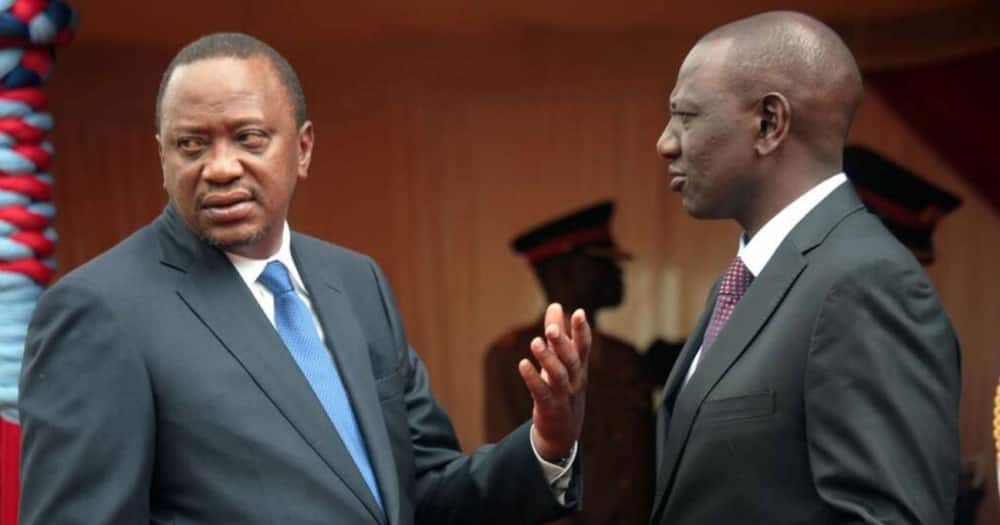 President Uhuru Kenyatta (r) and his deputy William Ruto. Photo: Team William Ruto.