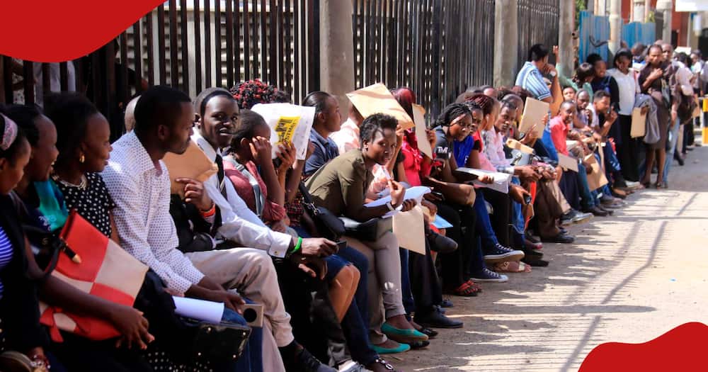 Kenyans seeking jobs