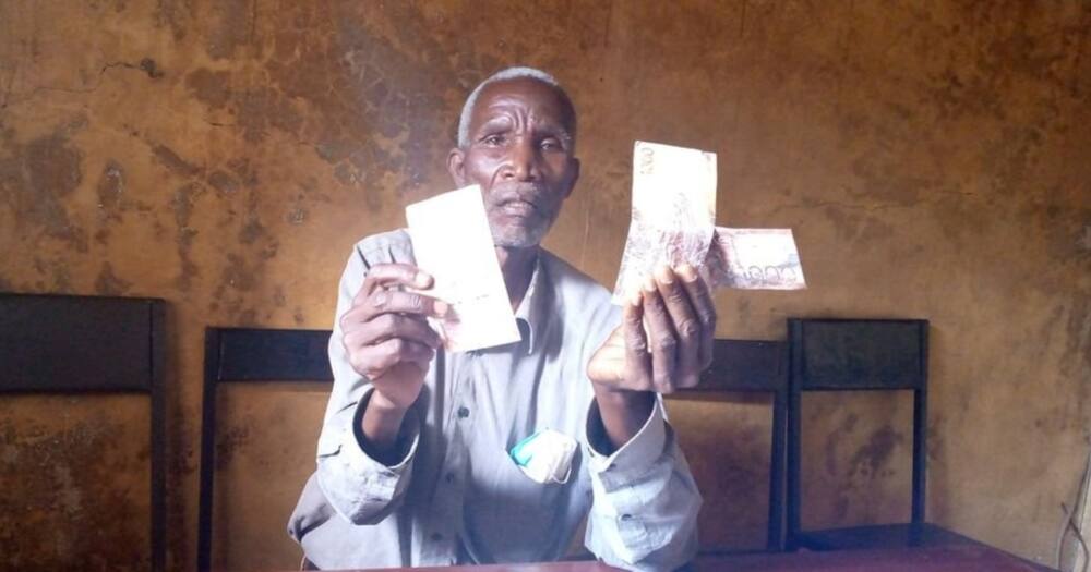 Sammy Gitau from Murang'a nearly goit arrested after being found in possession of fake currency.