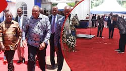 Uhuru Kenyatta Abruptly Leaves Nyeri Funeral That Rigathi Gachagua Was Attending