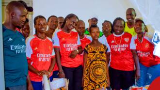Turkana: Arsenal Fans Visit Mum Who Named Triplets after Football Club's Players, Gift Her Goodies