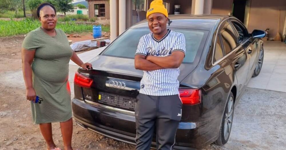 Young man buys his mum stunning Audi to thank her for keeping him in school