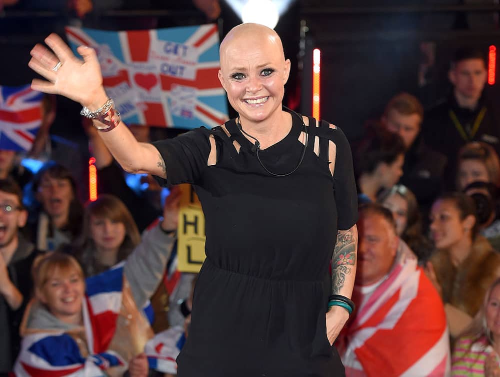 Gail Porter as she was evicted from the Big Brother House at Elstree Studios