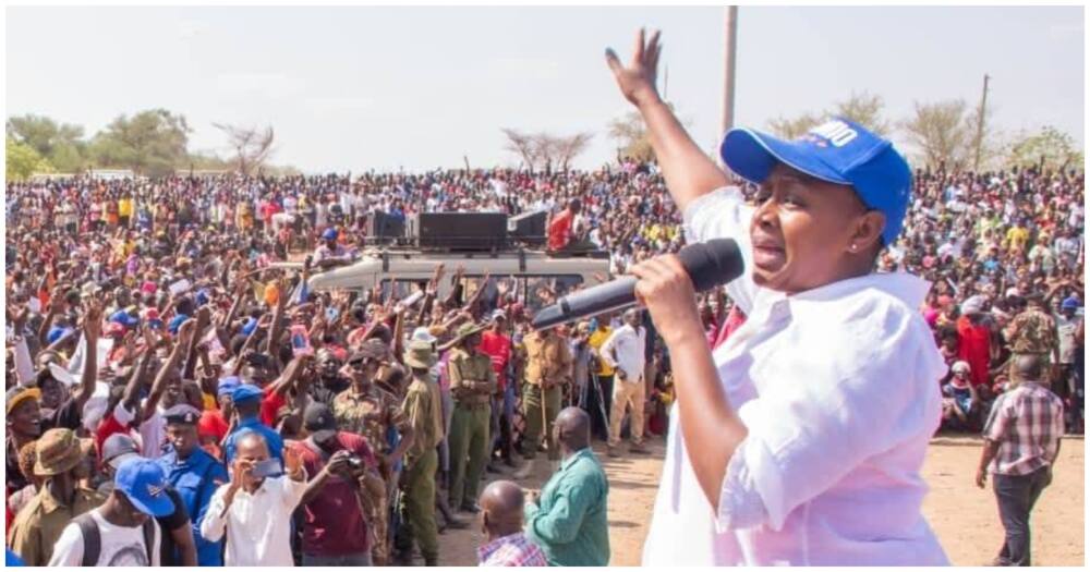 Sabina Chege was gifted a sheep.