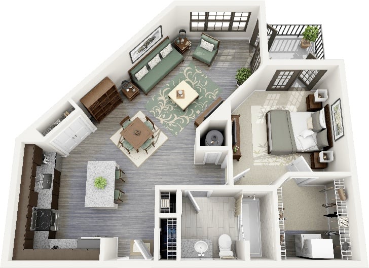 Best One Bedroom Apartment Layout | www.cintronbeveragegroup.com