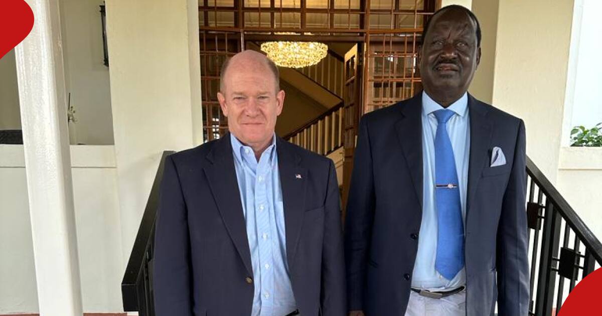 Handshake Murmurs As Raila Odinga Meets US Senator Chris Coons Again ...