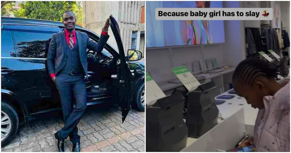 He spent KSh 87,000 on his daughter's clothes. Photo: Kenny Rapudo.