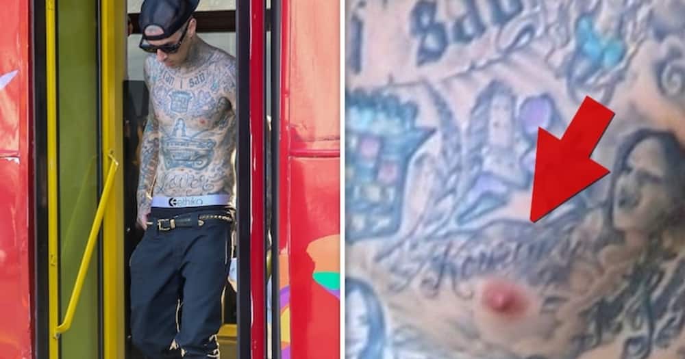 Kourtney Kardashian's boyfriend Travis Barker tattoos her name on the chest after few months of dating