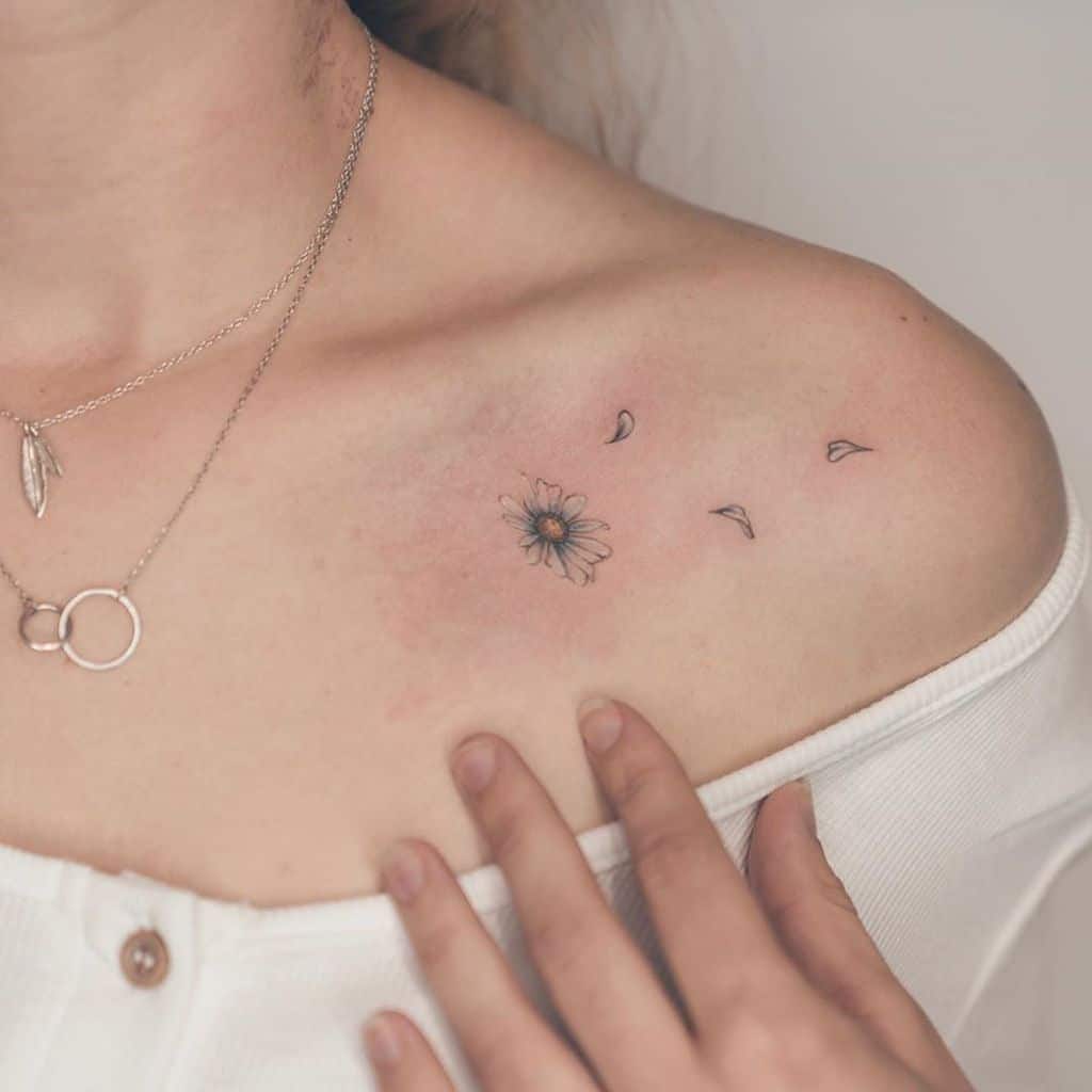 small daisy temporary tattoo – neartattoos