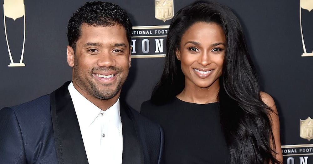 Ciara during a function with her hubby Russell Wilson. Photo: Getty Images.