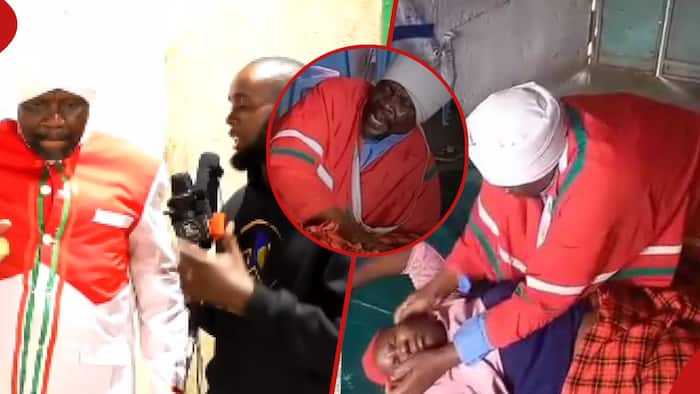 Viral Kikuyu Pastor Defends Himself after Bizzare Video Praying for Woman, Claims He Was Helping Her