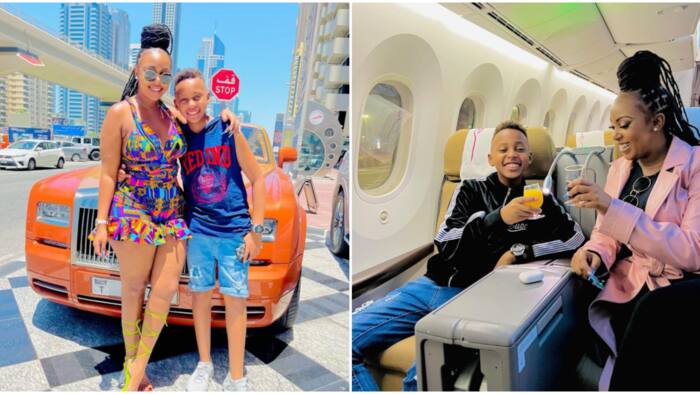 Amber Ray Turns Heads While on Vacation with Son in Dubai, Says She's Living Her Third Life