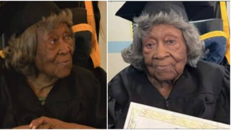 Determined African-American woman celebrates receiving honorary high school GED at 90: “I am happy”