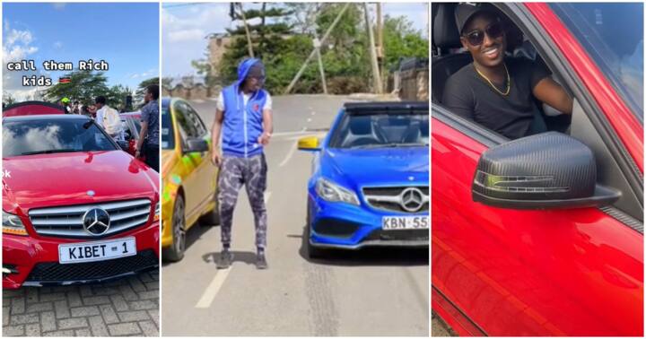 Young Rich Kalenjin Man Flaunts Red Mercedes Benz with Custom Plates ...