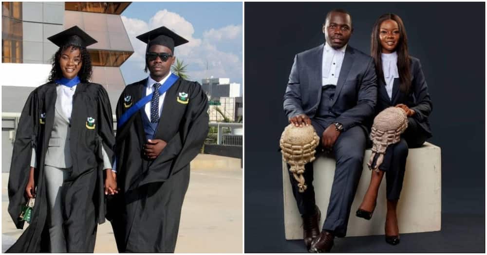 The couple recently graduated from a Zambian university