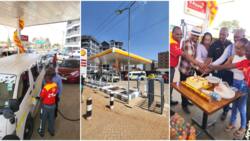 Kiambu Tycoon Eric Ndichu Launches New Petrol Station, Shows Financial Muscle as He Offers Motorists Free Fuel