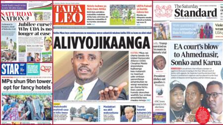 Kenyan Newspapers Review: MPs Hold Meetings in Costly Meetings Despite New KSh 9b Bunge Tower