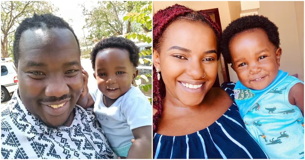 Willis Raburu and Ivy Namu celebrate their 10-month-old son.