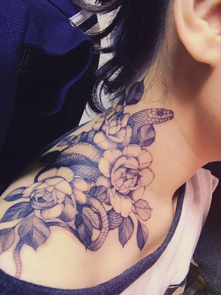 Molly Murray | Delicate neck tattoo for @katiamarissaart 🤍✨ thanks for  bringing your magic into the studio • (1.5 hours) • #tattoo #tattoos #le...  | Instagram