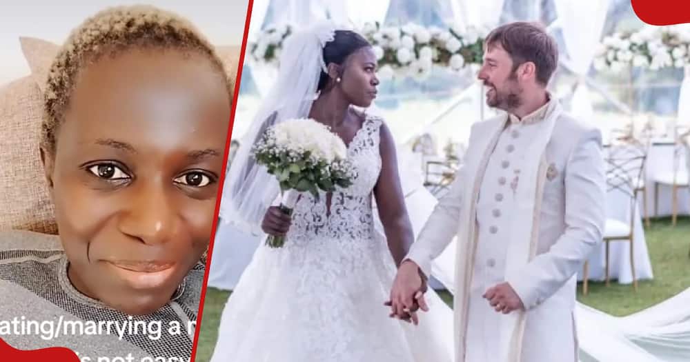 TikToker Tracy Tyler and Akothee at her wedding.
