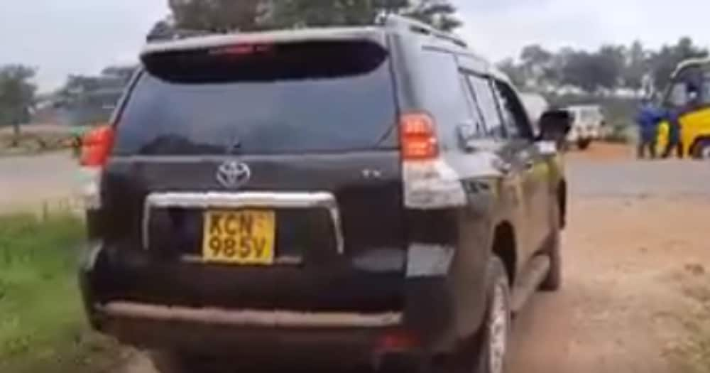 The posh Toyota Prado TX the young boy was driving. Photo: Screengrabs/Road Alerts.