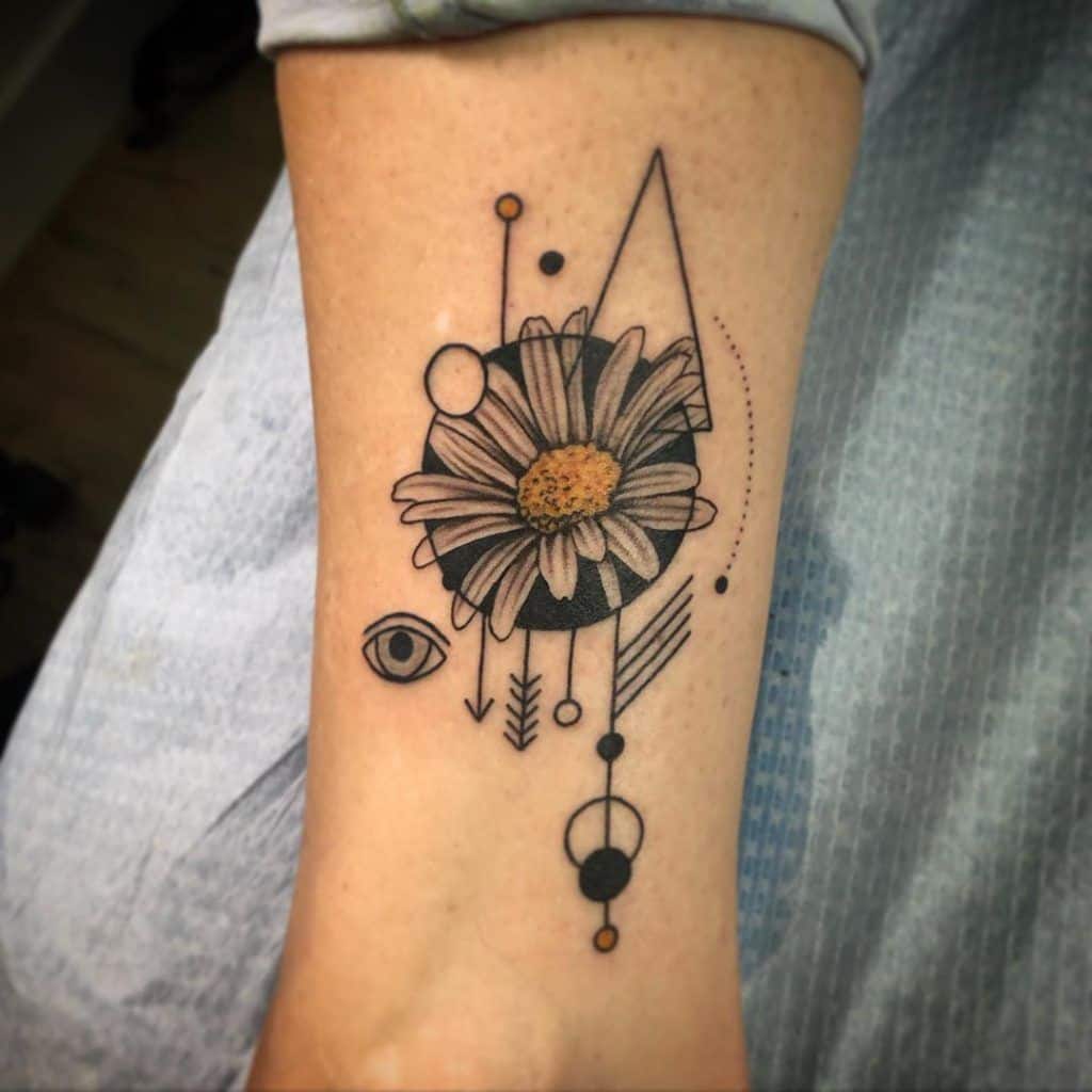 Geometric Flower Tattoo  Remington Tattoo Parlor