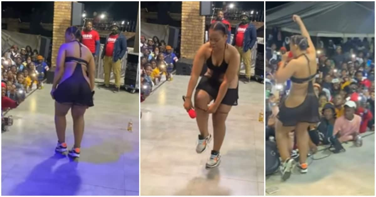 Curvy female artiste goes commando during performance, video sparks reactions