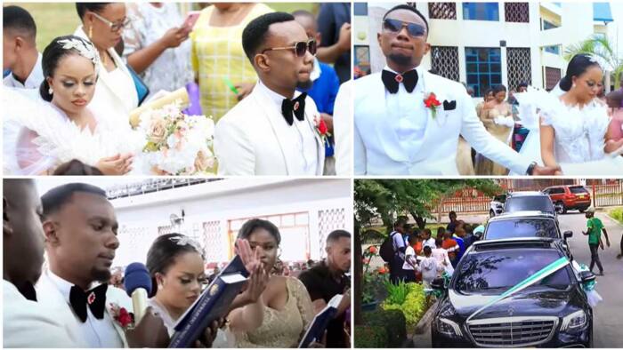 Nandy Wears Stunning Gown as She Weds Long-Term Boyfriend Billnass at Colourful Ceremony