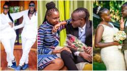 Esther Musila Shares Loved Up Photos with Hubby Guardian Angel: "Happy Valentines"
