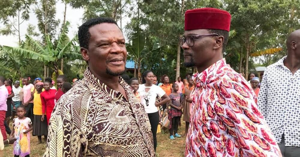 MPs John Waluke and Didmus Barasa. Photo; Didmus Barasa.