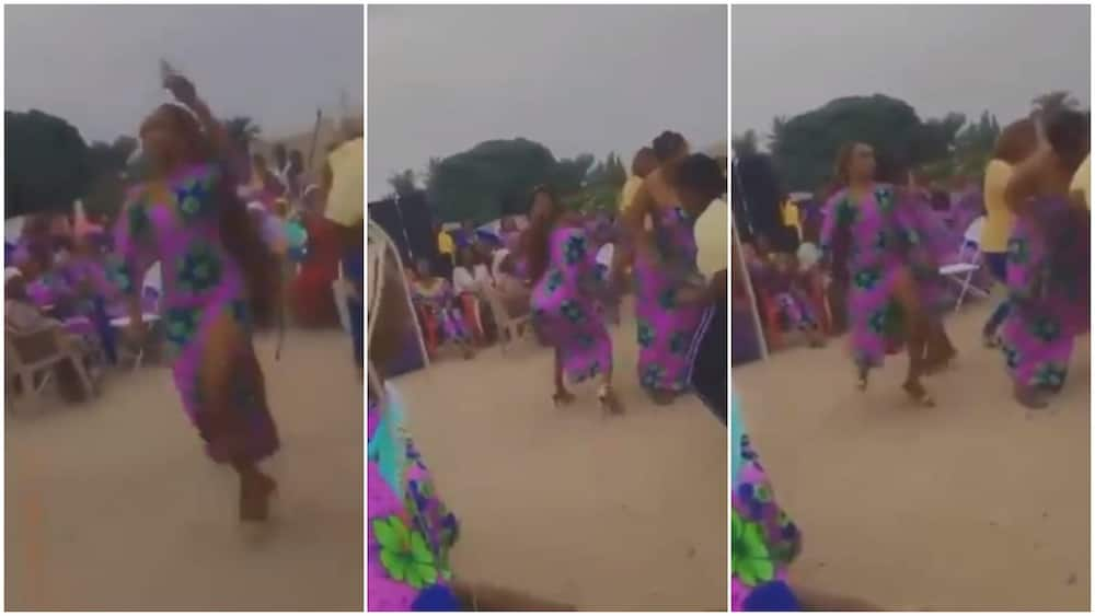 Dramatic Moment as Lady in High Heels 'Scatters' Dance Floor at Party, Twerk to Outmatch Others in Viral Video