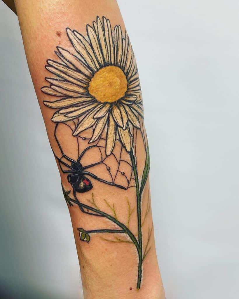 33 Fabulous Daisy Tattoo Ideas and Designs (2022)  Daisy tattoo designs,  Sunflower tattoo simple, Daisy tattoo