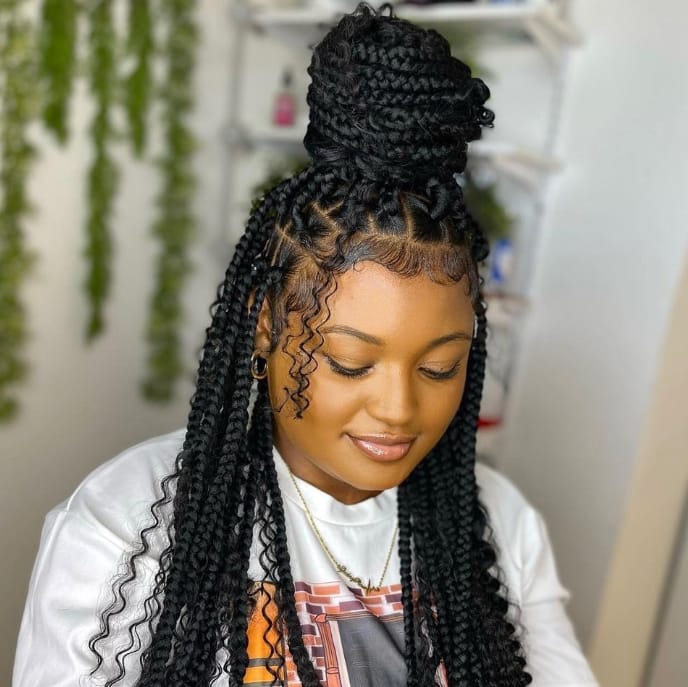 Top 60 goddess braids styles for 2024 for trendy ladies (pictures) 