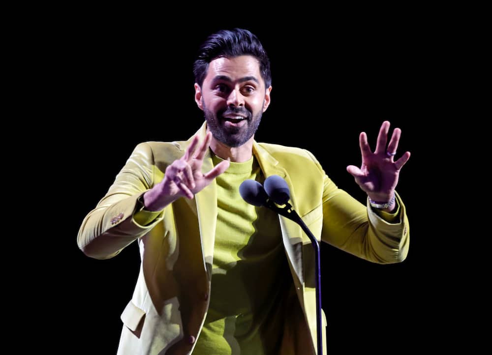 Hasan Minhaj speaks onstage during the 2023 Film Independent Spirit Awards