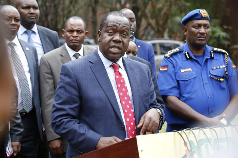 CS Fred Matiang'i says report on re-opening of churches ready, to be presented to Uhuru